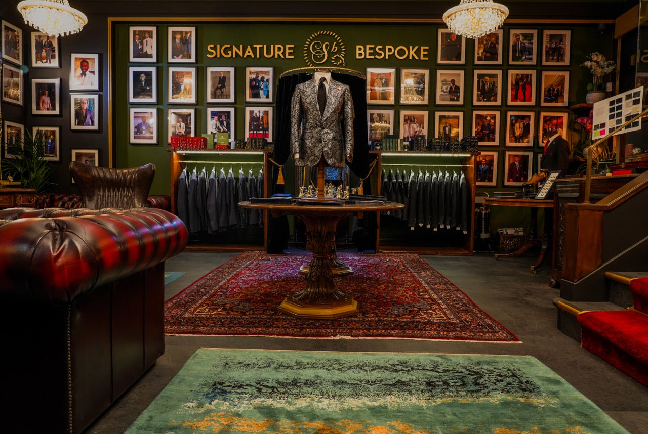 Signature Bespoke showroom bespoke suits consultation space